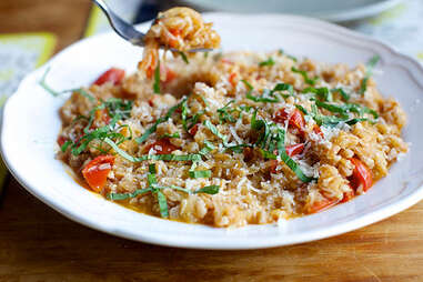 Farro with tomatoes