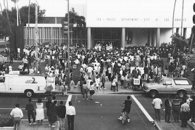 LA Riots 1992 Protesters LAPD