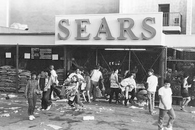 LA Riots 1992 Sears Looters