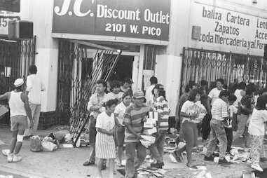 LA Riots 1992 Looting Pico