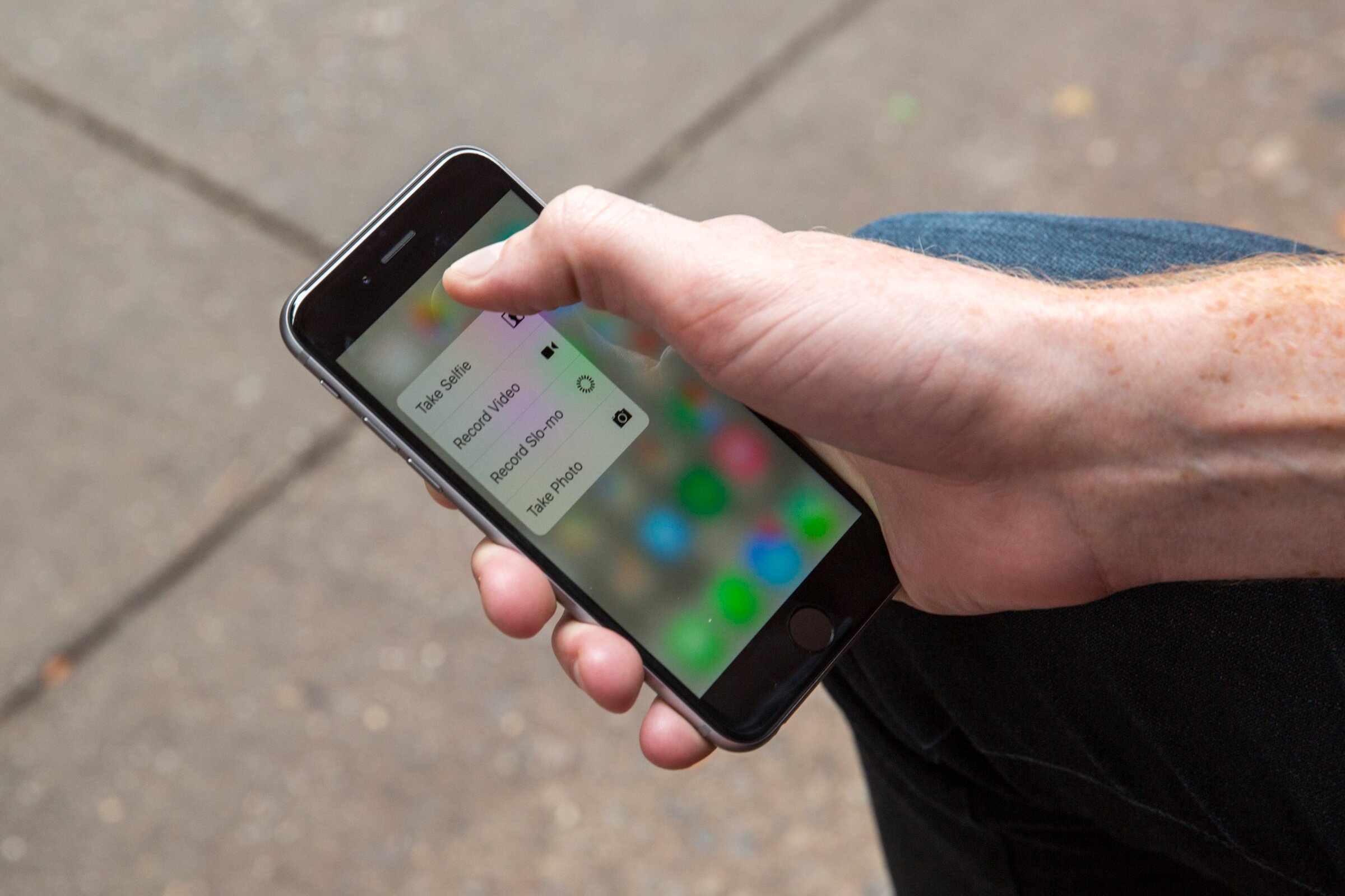 3d touch shortcut to camera on iPhone 6s