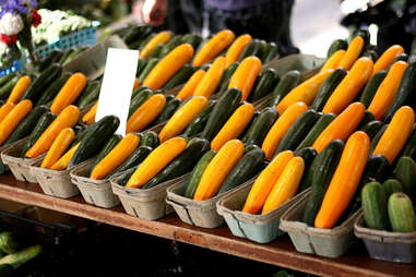 zucchini at the market