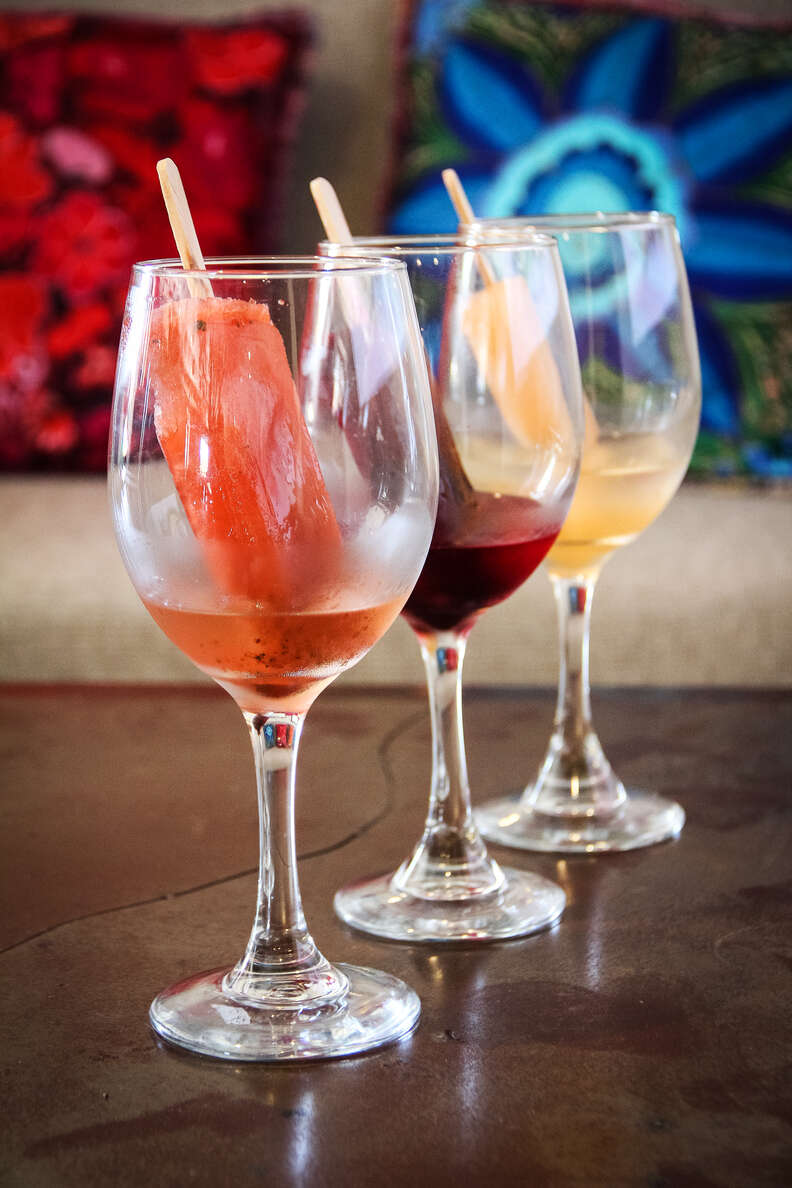Karina's Mexican Seafood, tequila popsicle