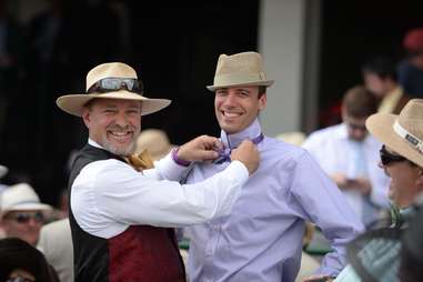 The grandtanders at The Kentucky Derby