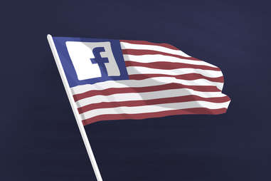 Facebook and the American flag