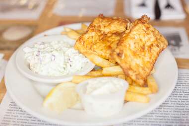 fried cod fish and chips