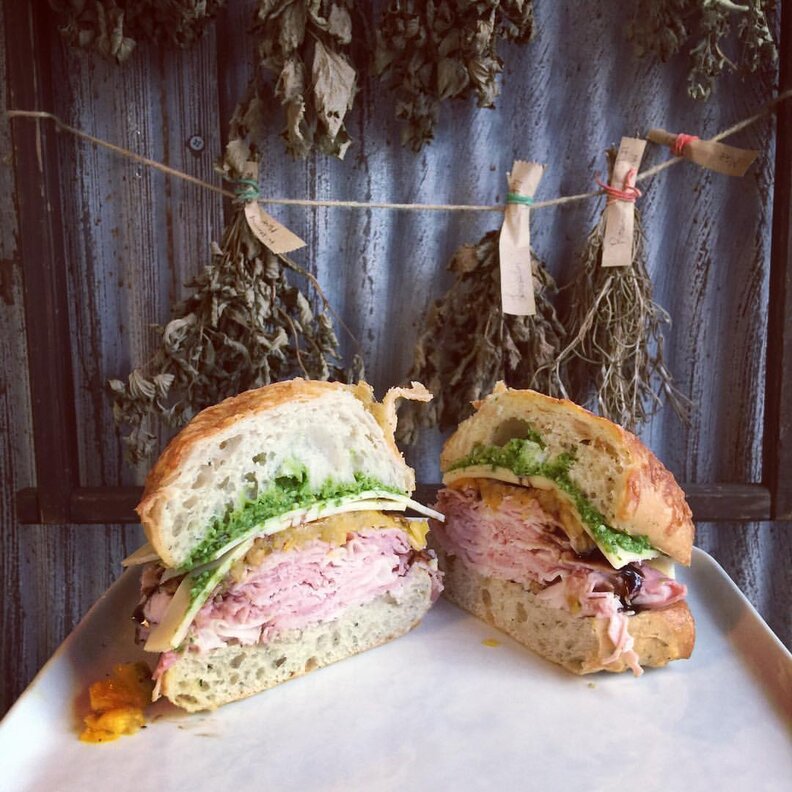 Wildwood Market sandwich industrial wall indianapolis thrillist