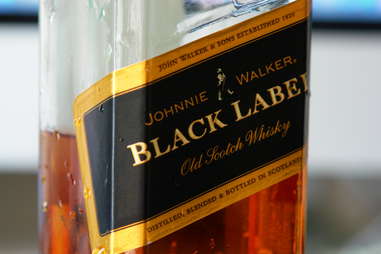 Johnnie Walker black label scotch