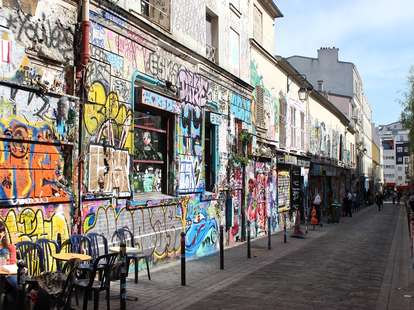 Flea Market graffitied wall and street thrillist