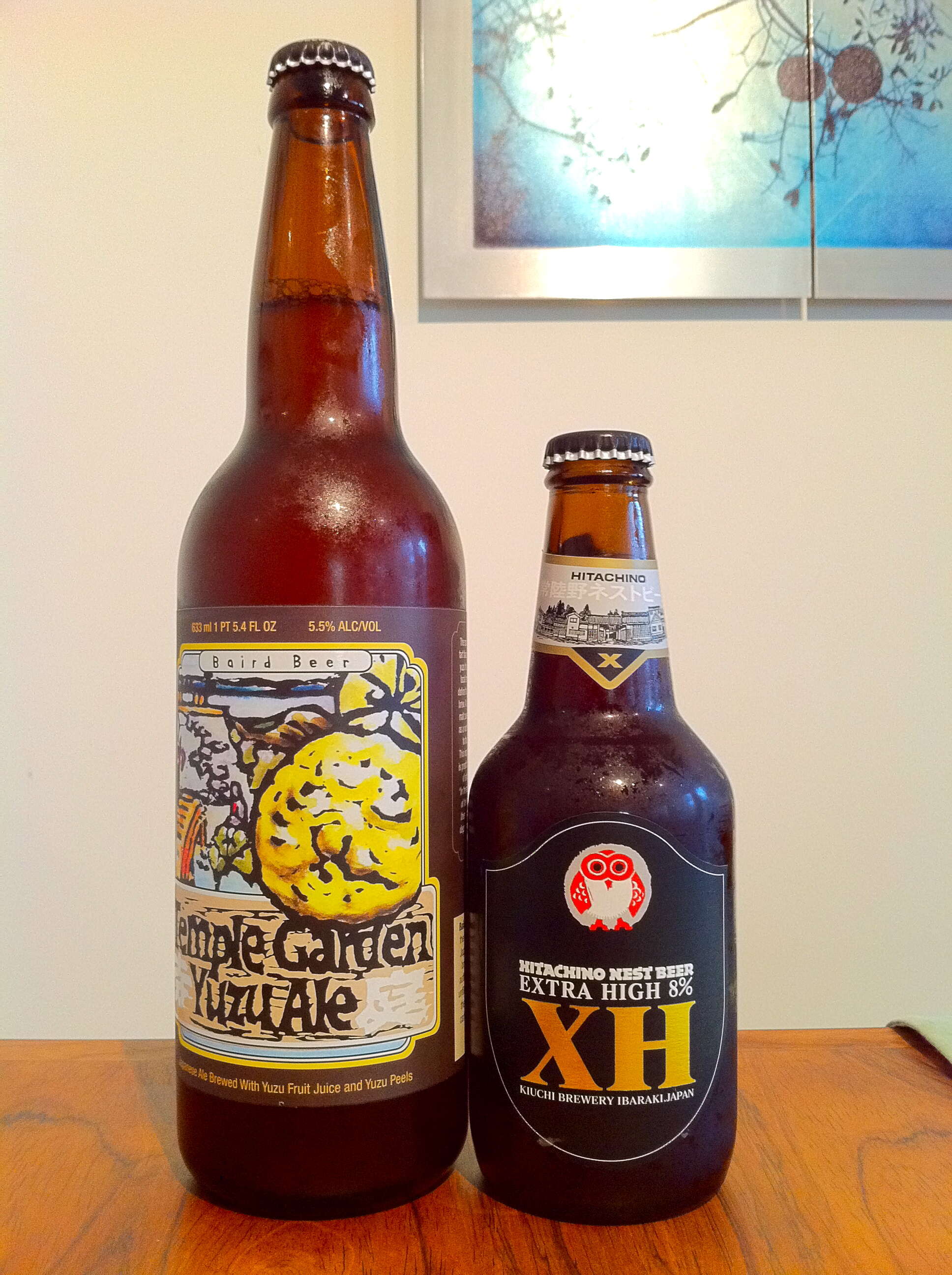 Selections from the Kiuchi and Baird breweries in Japan