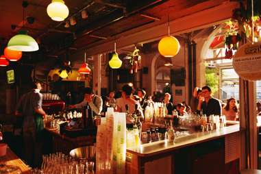 inside bar dark paris La Recyclerie