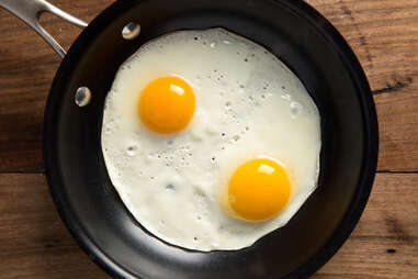 eggs in a frying pan