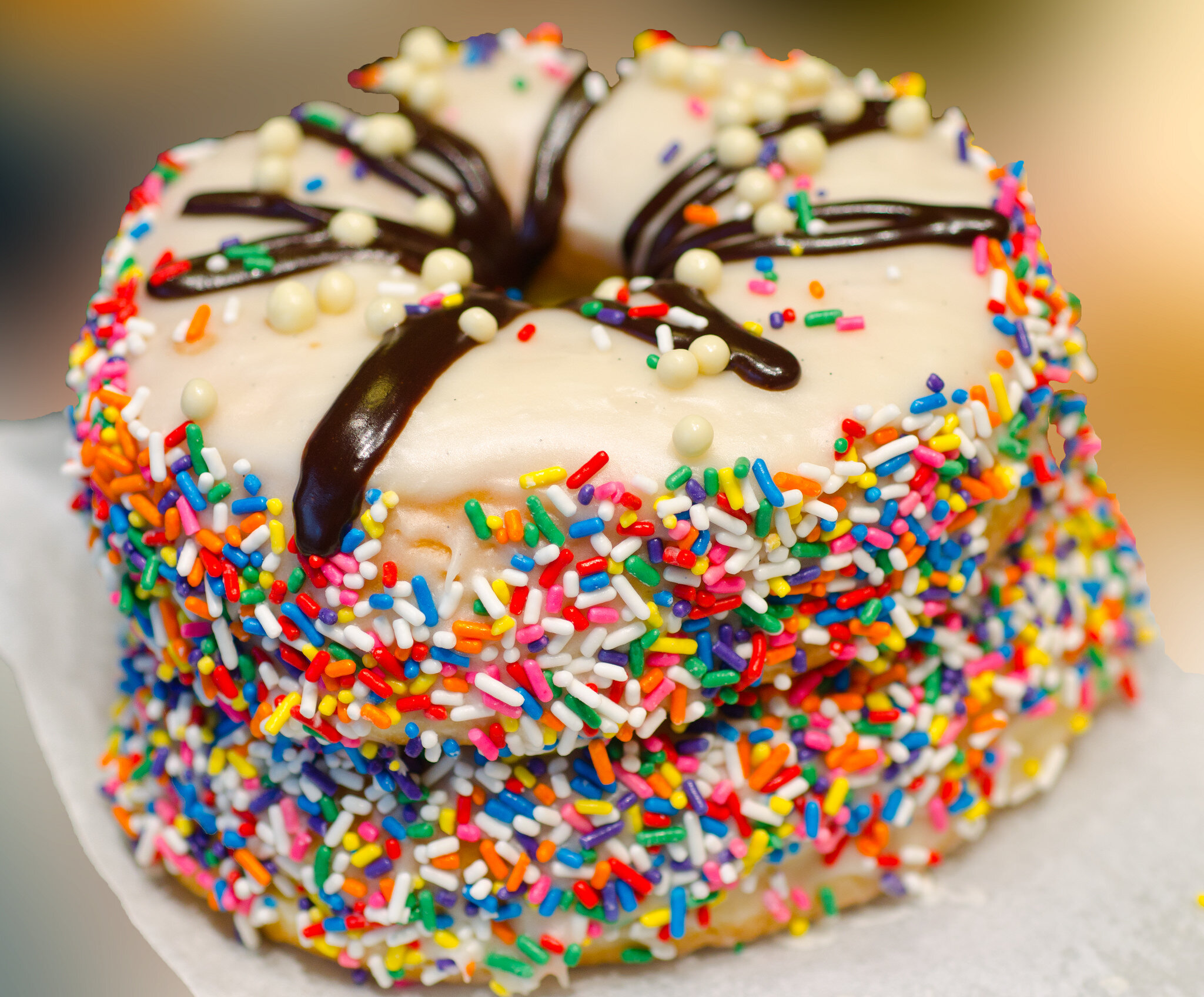 Firecakes birthday donut