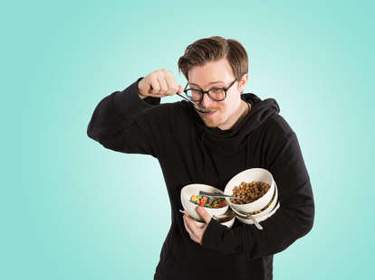 Eating cereal