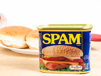 Can of spam for sandwich