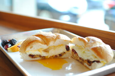 Egg sandwich at The Flour Shoppe Cafe