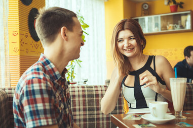 couple in cafe