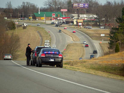 Oklahoma's speed trap is right on the Arkansas border