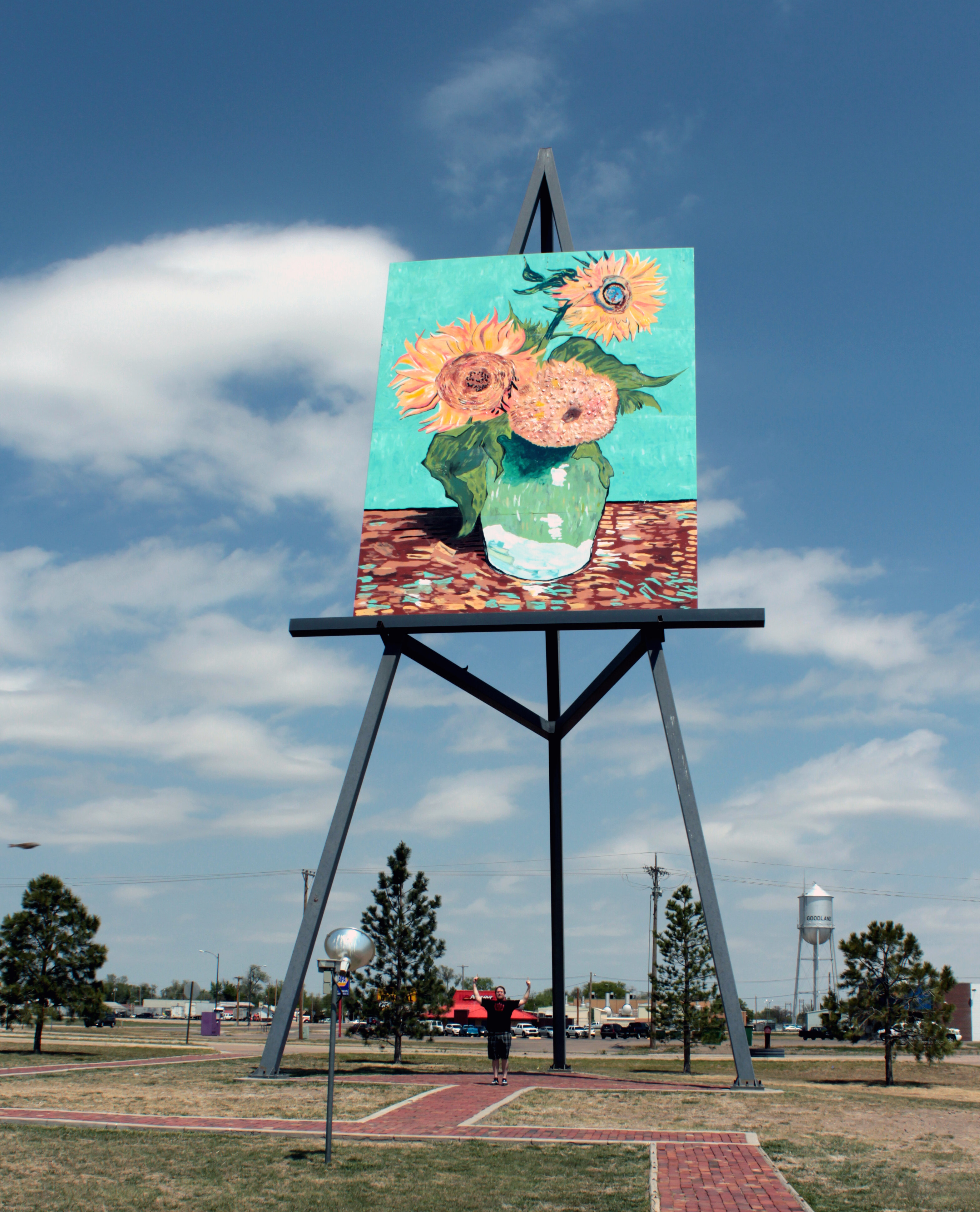 World’s largest easel in Goodland, KS