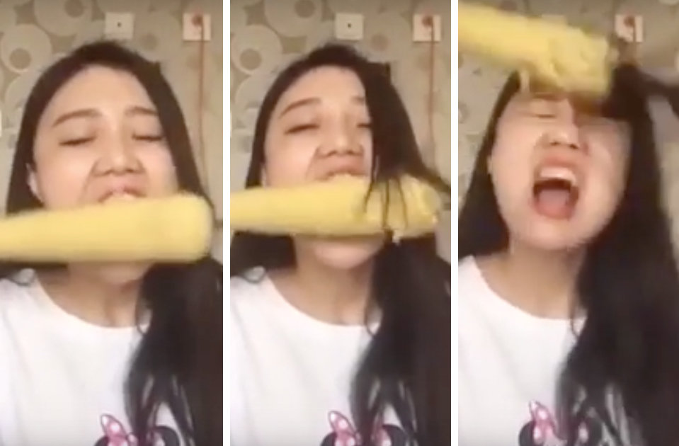 Woman's Hair Ripped Out By Corned on the Cob Power Drill (Video
