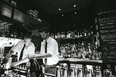 Craig Nelson and Roger Gelis bartenders at Proof in Charleston