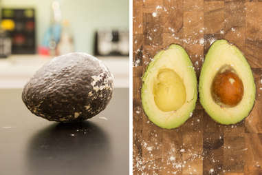 flour ripened avocado in a bag