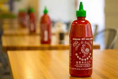 hot sauce counter sriracha