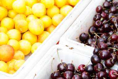 nectarines and cherries