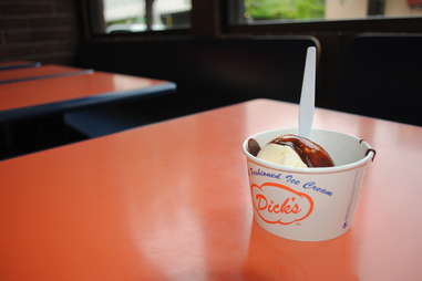 Dick's Drive-In ice cream sundae