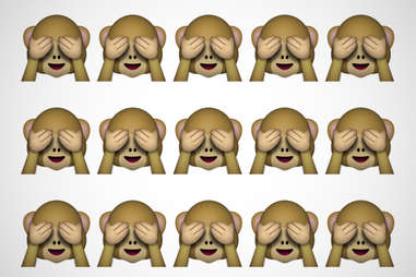 shy monkey emoji