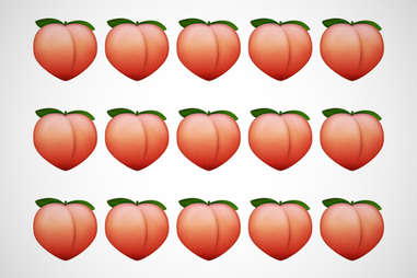 The peach emoji