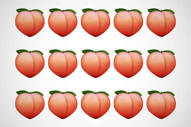 The peach emoji