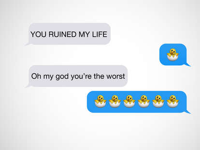 chicken in egg emoji text