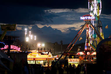 Iowa State Fair at night