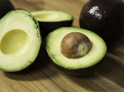 freshly opened avocado