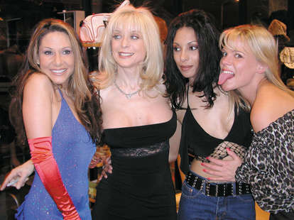 Porn star Nina Hartley with friends