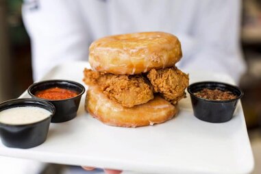 Double Donut Fried Chicken Sandwich