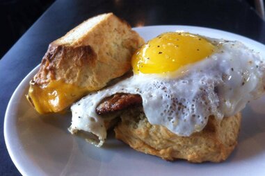 breakfast sandwich from Blacksmith