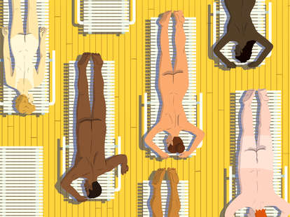 illustration of nudist cruise