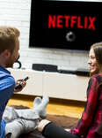 couple watching tv