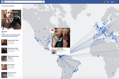 Facebook Live Video map