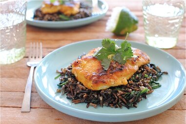 turmeric chicken with coconut wild rice