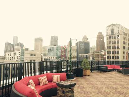 Sky Deck at the Detroit Opera House rooftop
