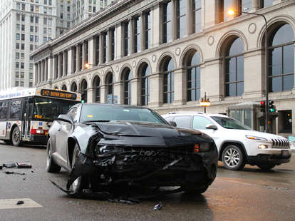 Left foot braking could have avoided this crash.