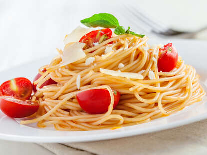 pasta and tomatoes