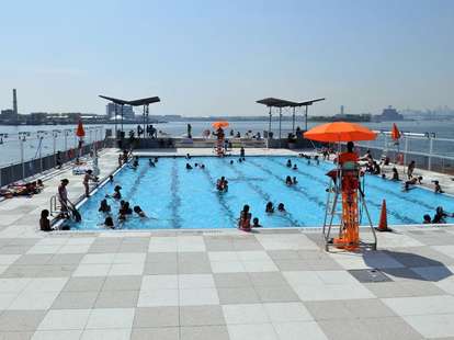 Barretto Point Park Floating Pool