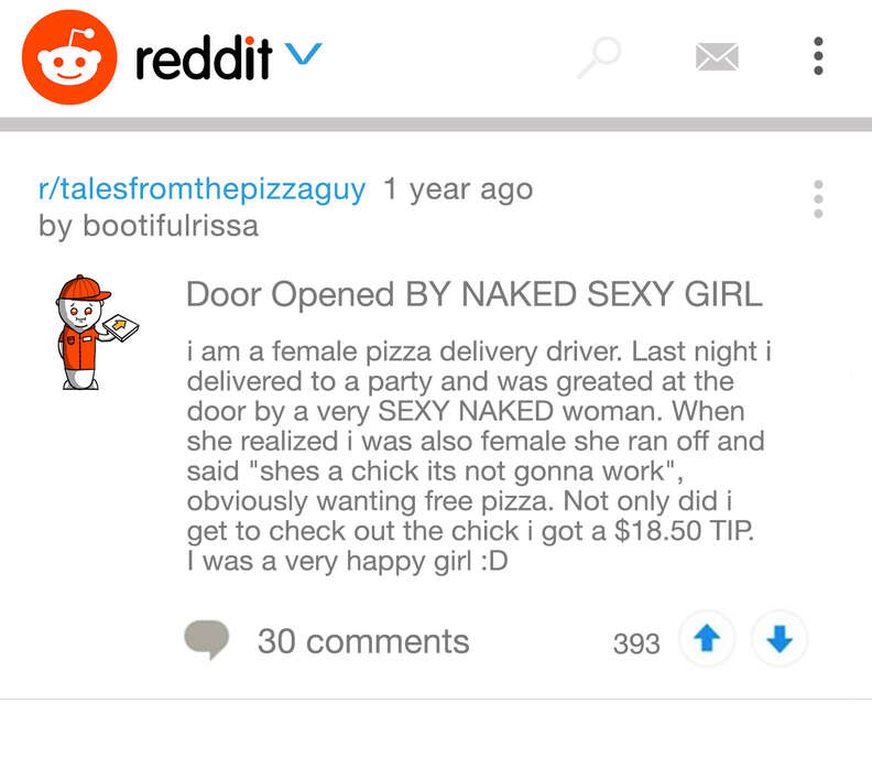 pizza story on Reddit