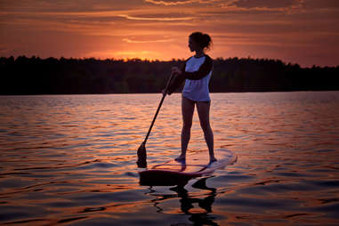 stand up paddle boarder