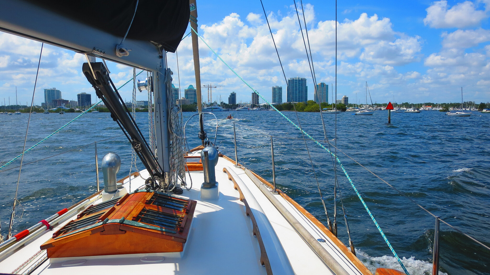 Boat in biscayne bay