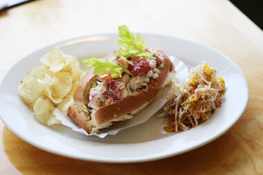 lobster roll from The Fishguy Market